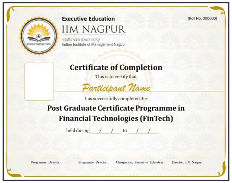 Fintech Online Certification Course by IIM Nagpur Jaro Education