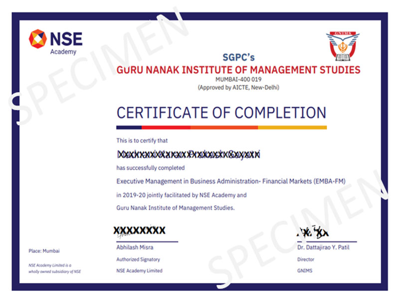 NSE-Specimen-Certificate