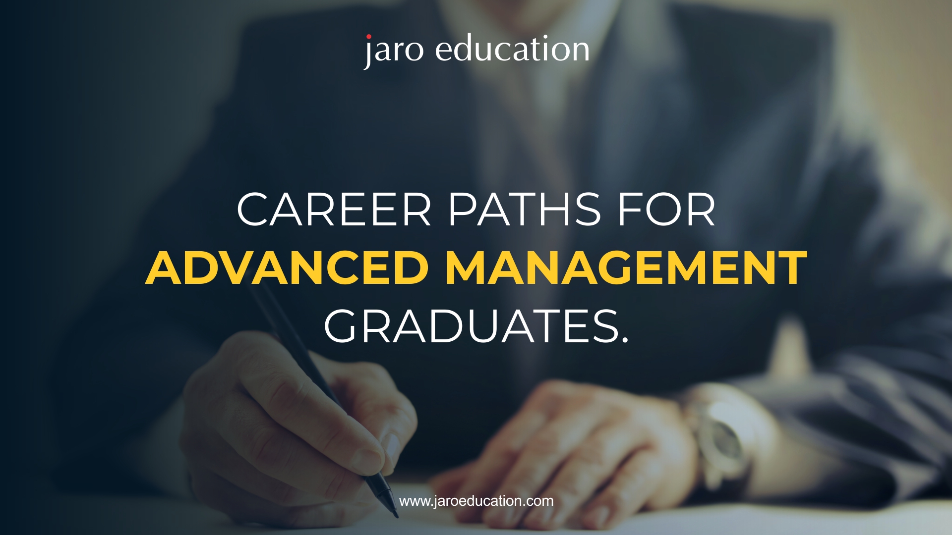 Advanced Management Graduates Banner Jaro