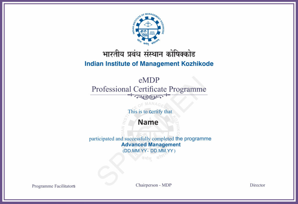 Professional Certificate Programme in Advanced Management Jaro Education