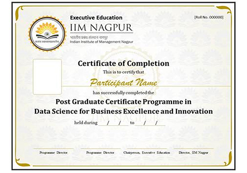 Data Science for Business Excellence and Innovation - IIM Nagpur