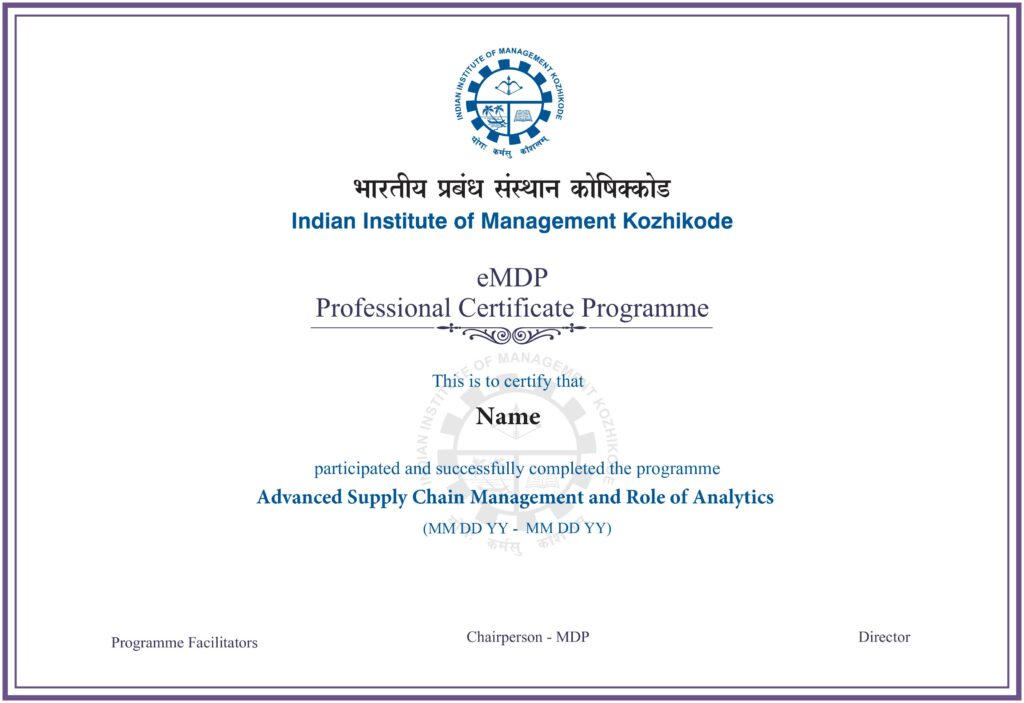 sample certificate