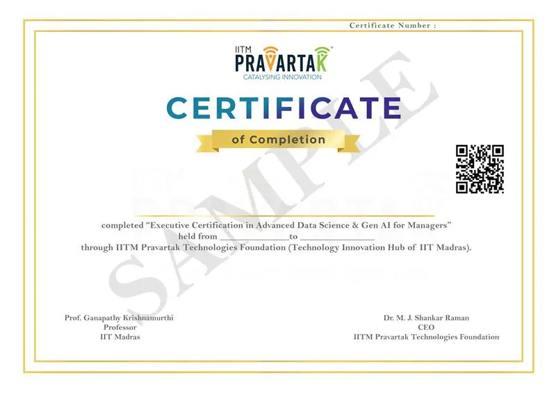 IITM Pravartak_Jaro Advanced data science & GEN AI 1