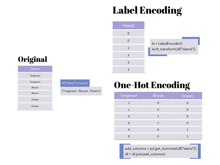 label Encoding vs one hot encoding