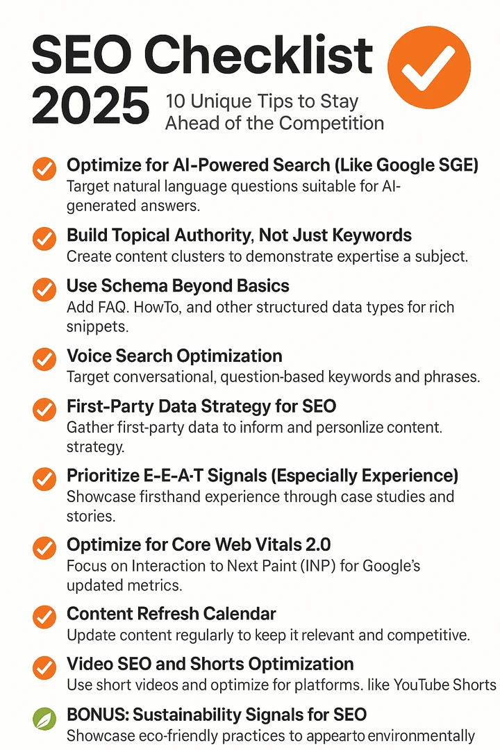 SEO Checklist 2025 Essentials