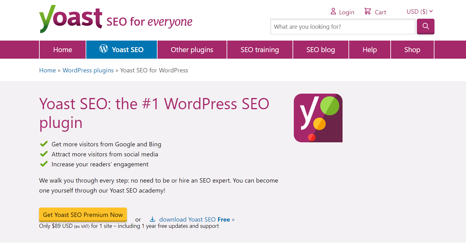 Yoast SEO (WordPress or Shopify)
