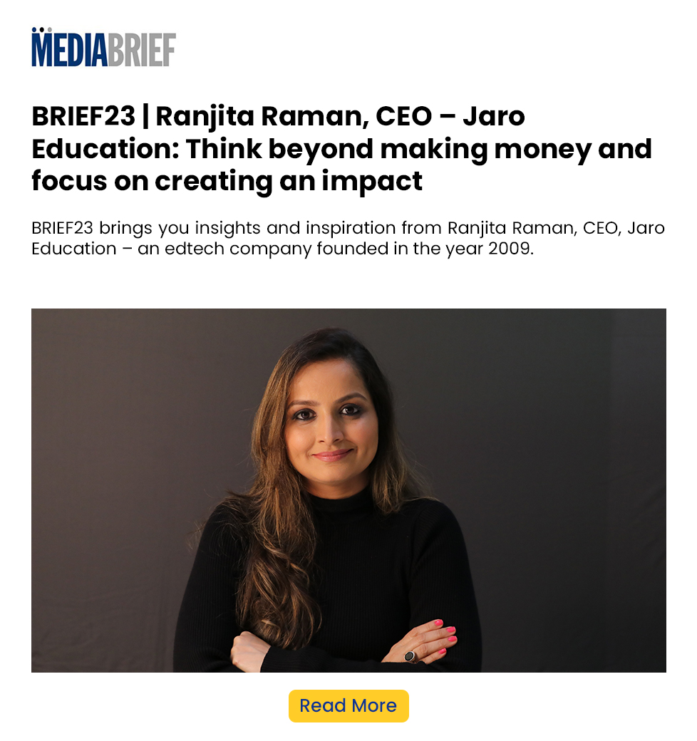 Ranjita Raman, CEO - Jaro Education