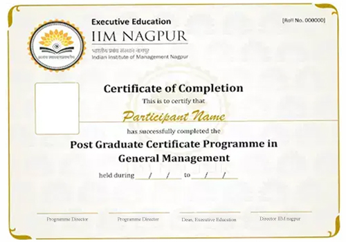 IIM Nagpur GM Certificate