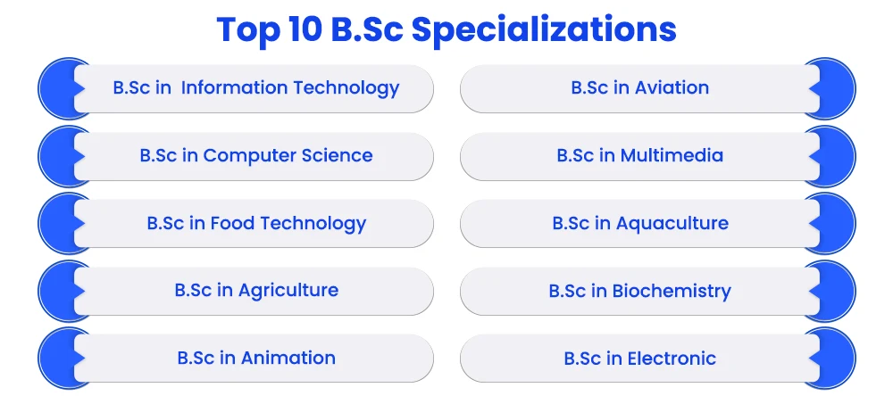 top 10 bsc specializations