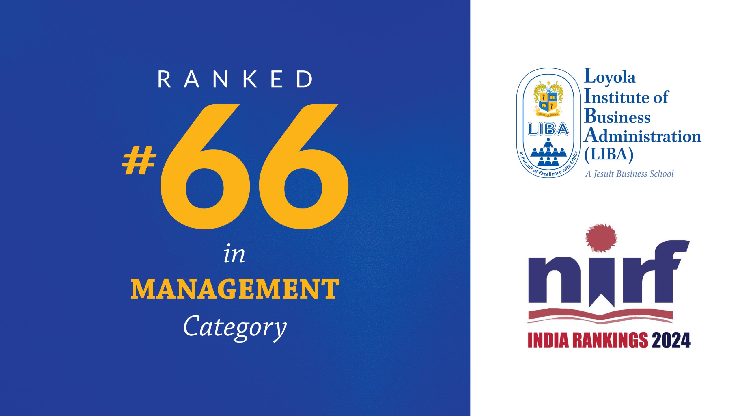 NIRF ranking of Loyola Institute of Business Administration