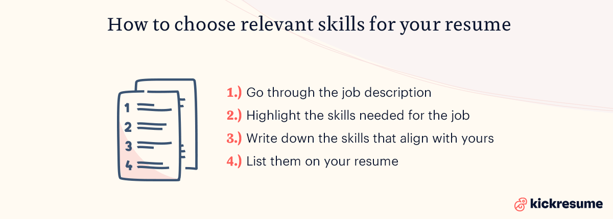 How to choose relevant skills for resume