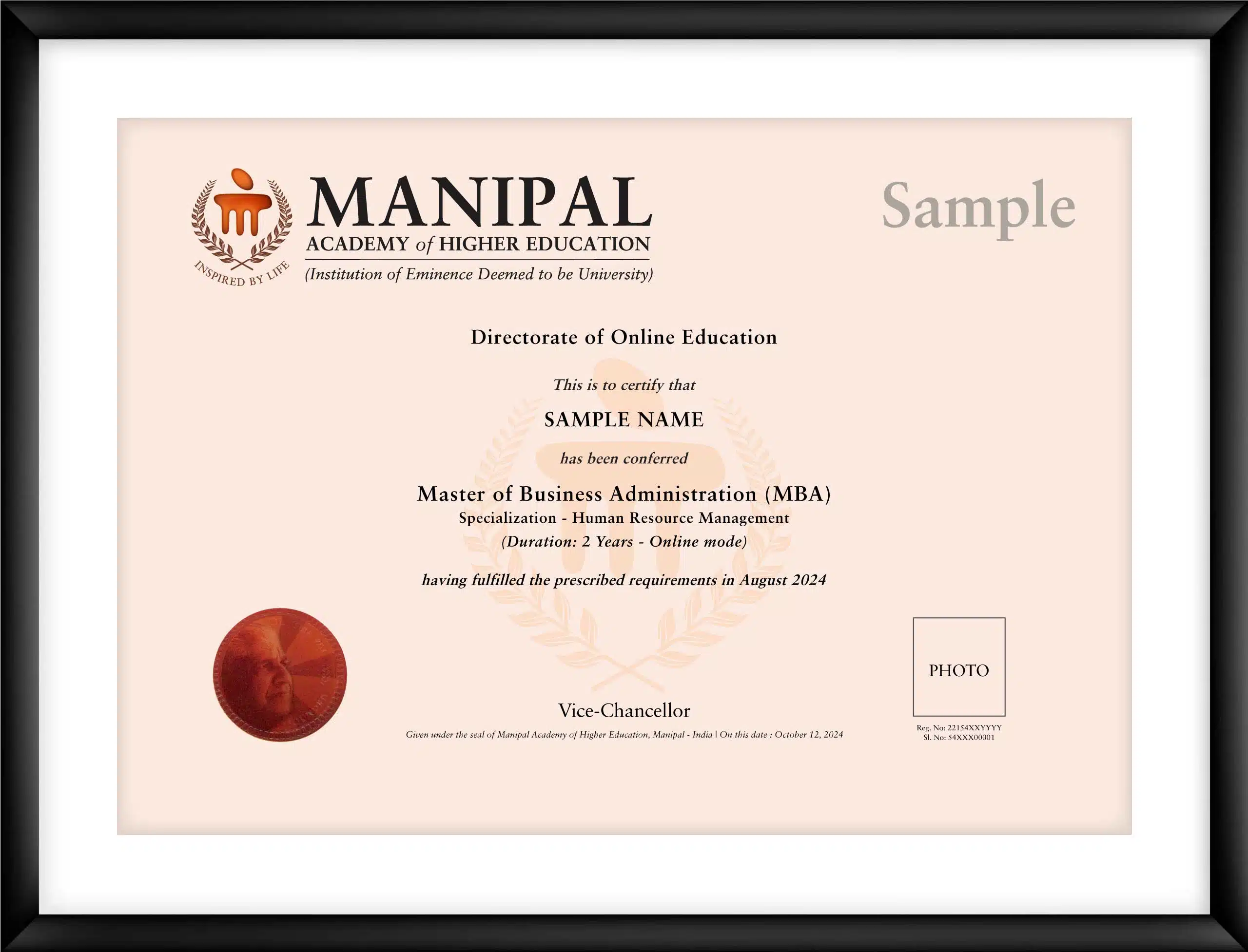 MBA-HRM-certificate