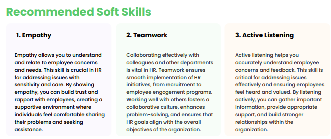 HR Recommended Soft Skills