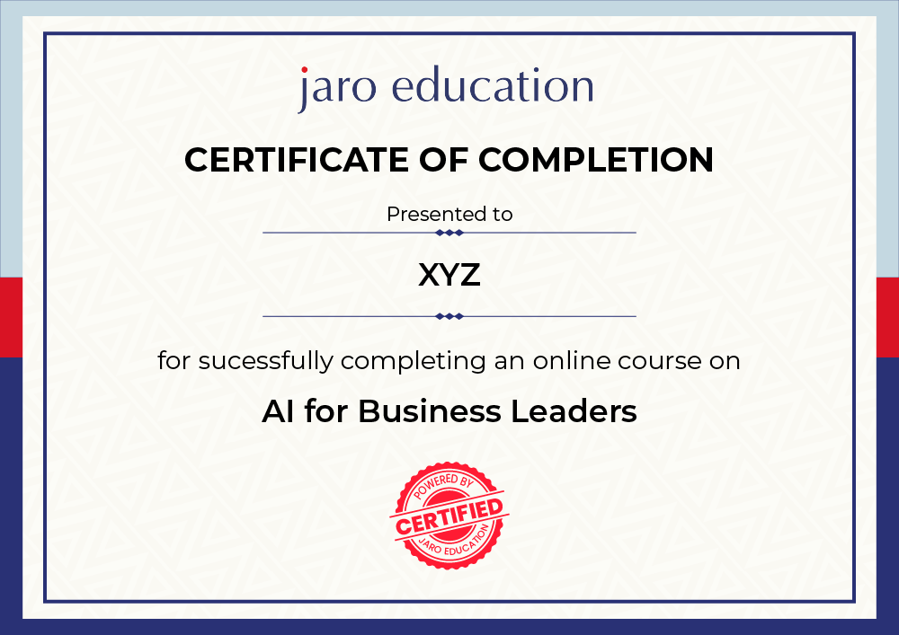 Certificate AI for Business Leaders