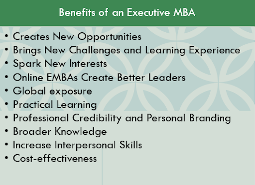 Benefits of an Executive MBA