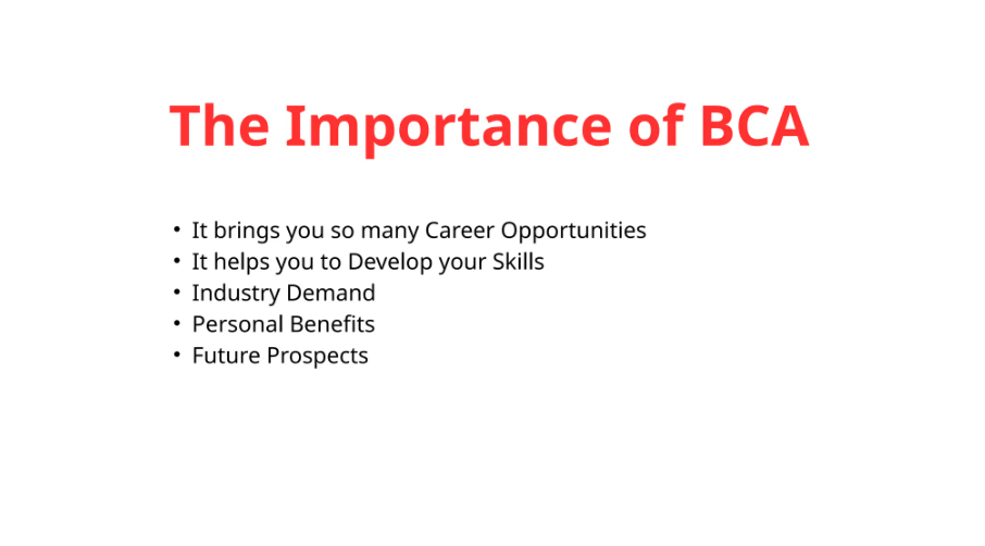 Importance of online BCA