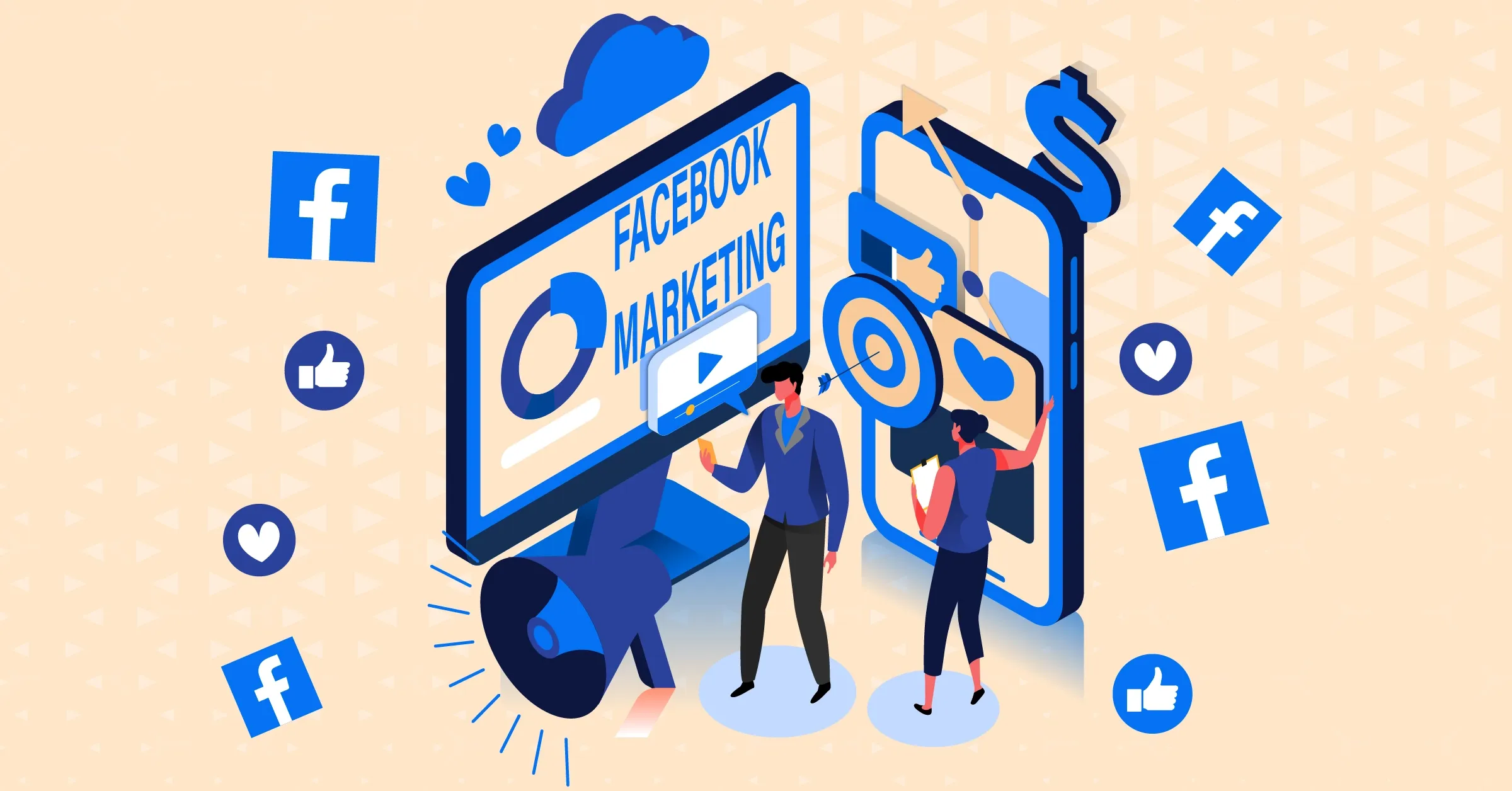Facebook marketing helps the businesses to reach to a broader audience