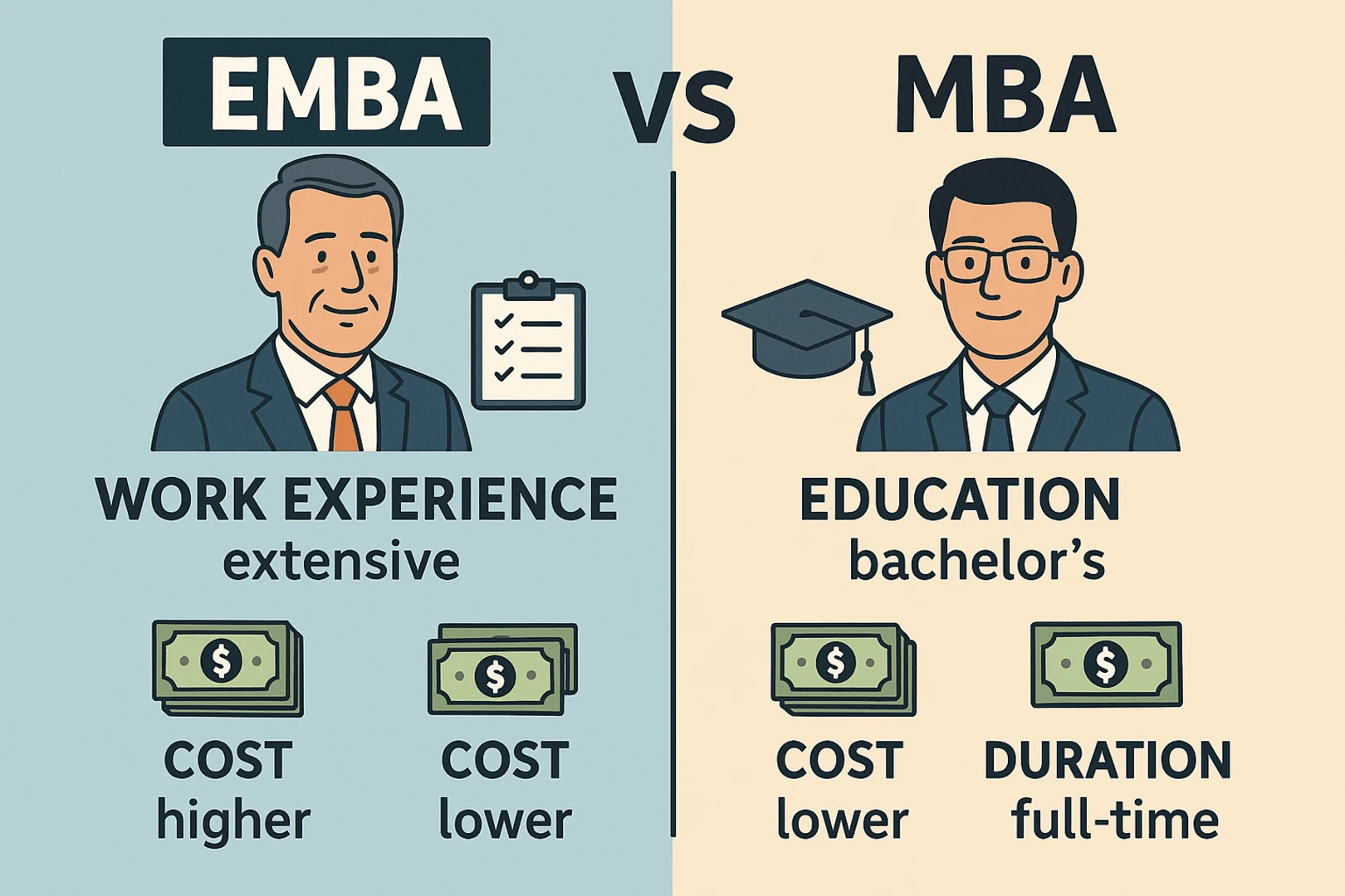Difference Between MBA and Executive MBA
