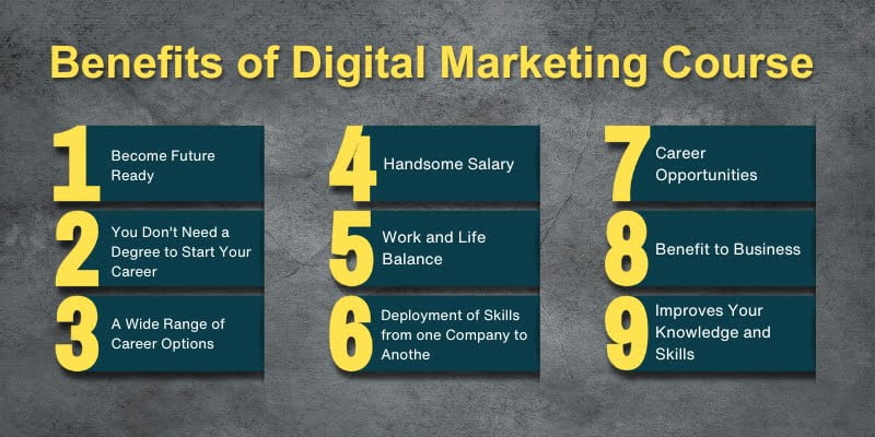 Digital Marketing Course Benefits