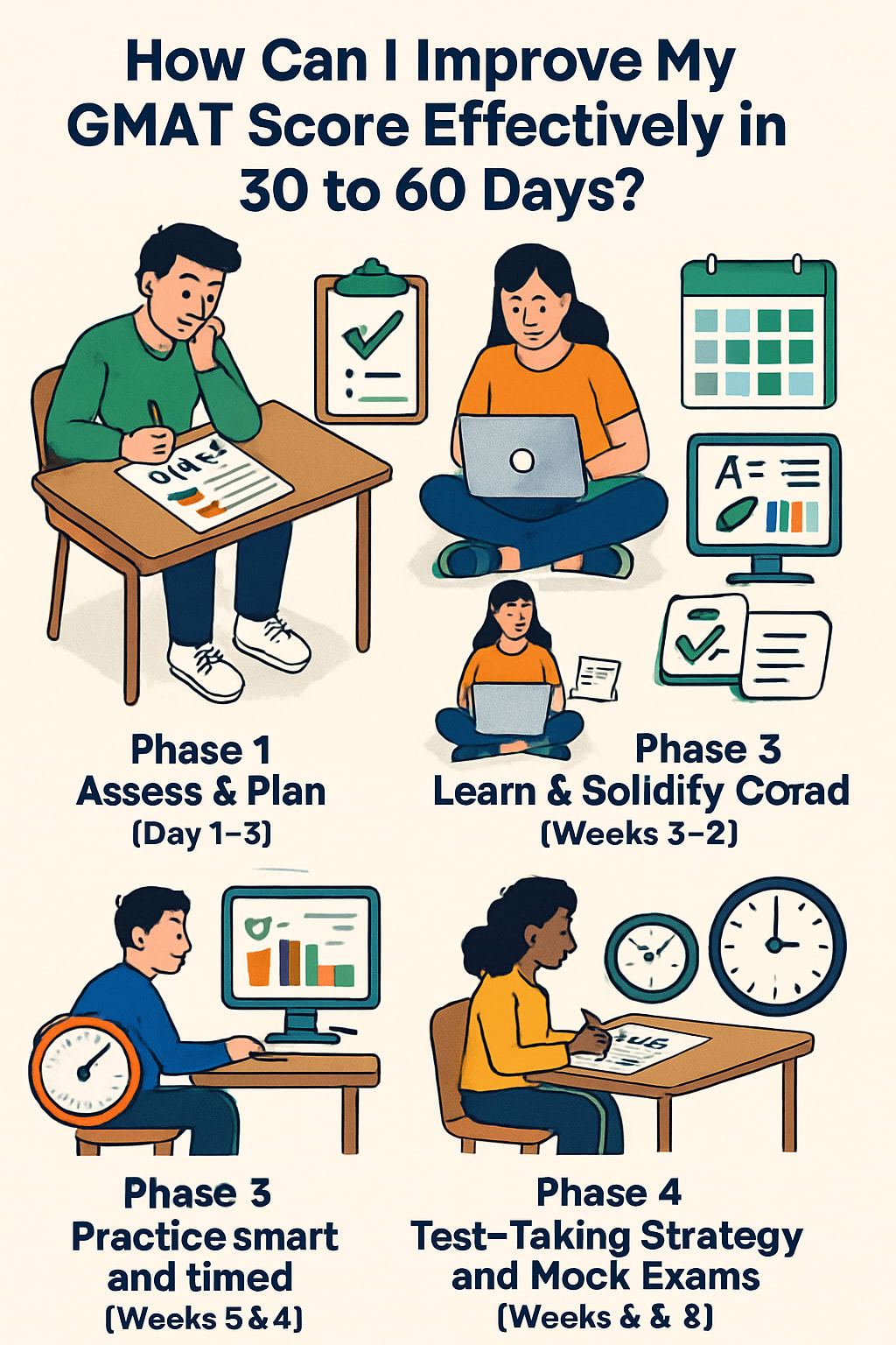 How Can I Improve My GMAT Score Effectively in 30 to 60 Days?