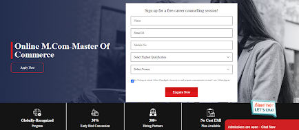 Apply for the Online MCom Program at Chandigarh University
