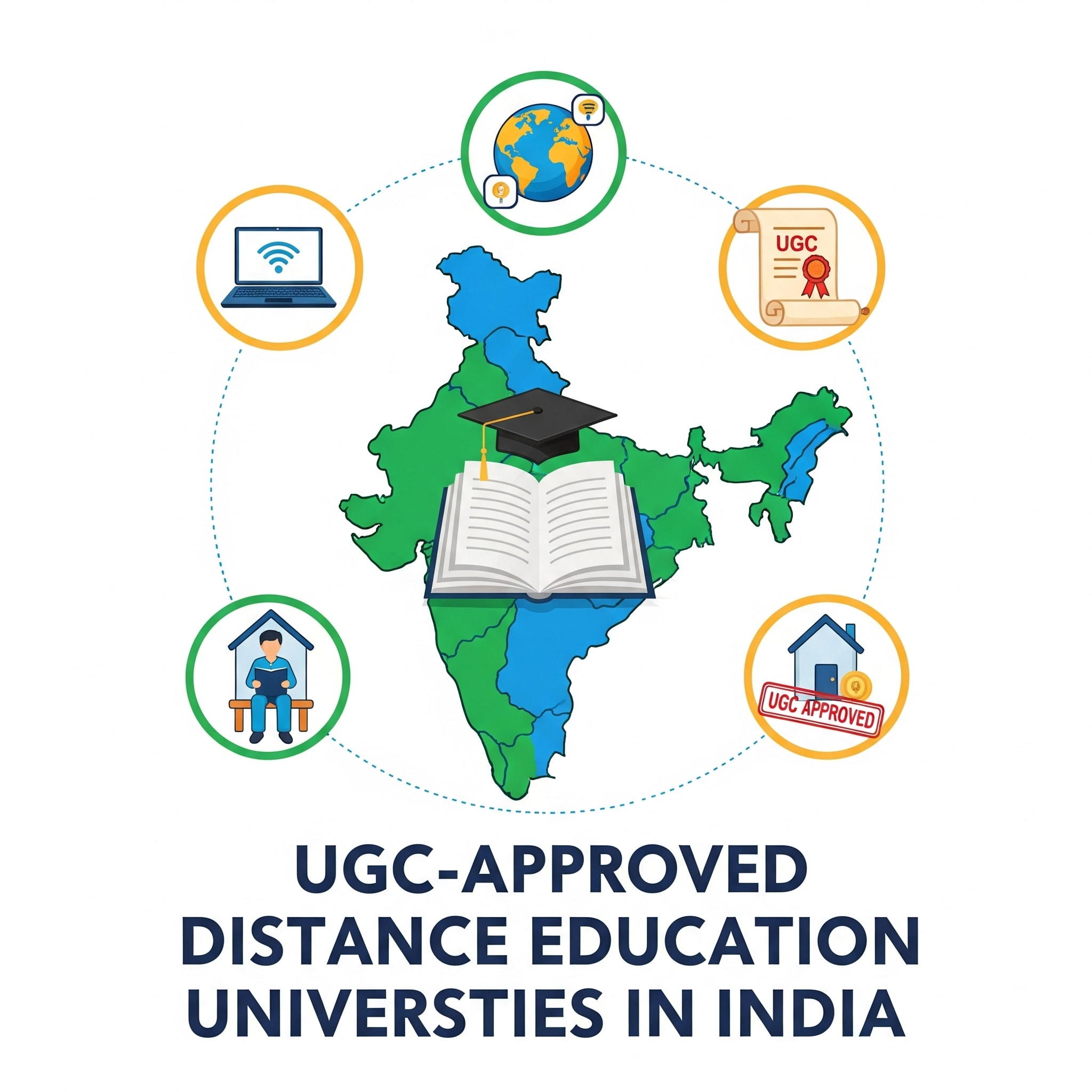 Approved Distance Education Universities in India