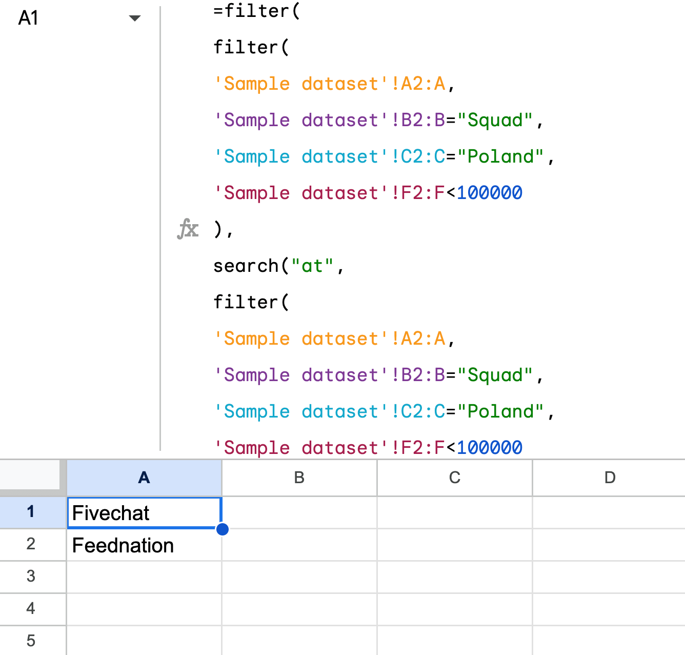 FILTER Function