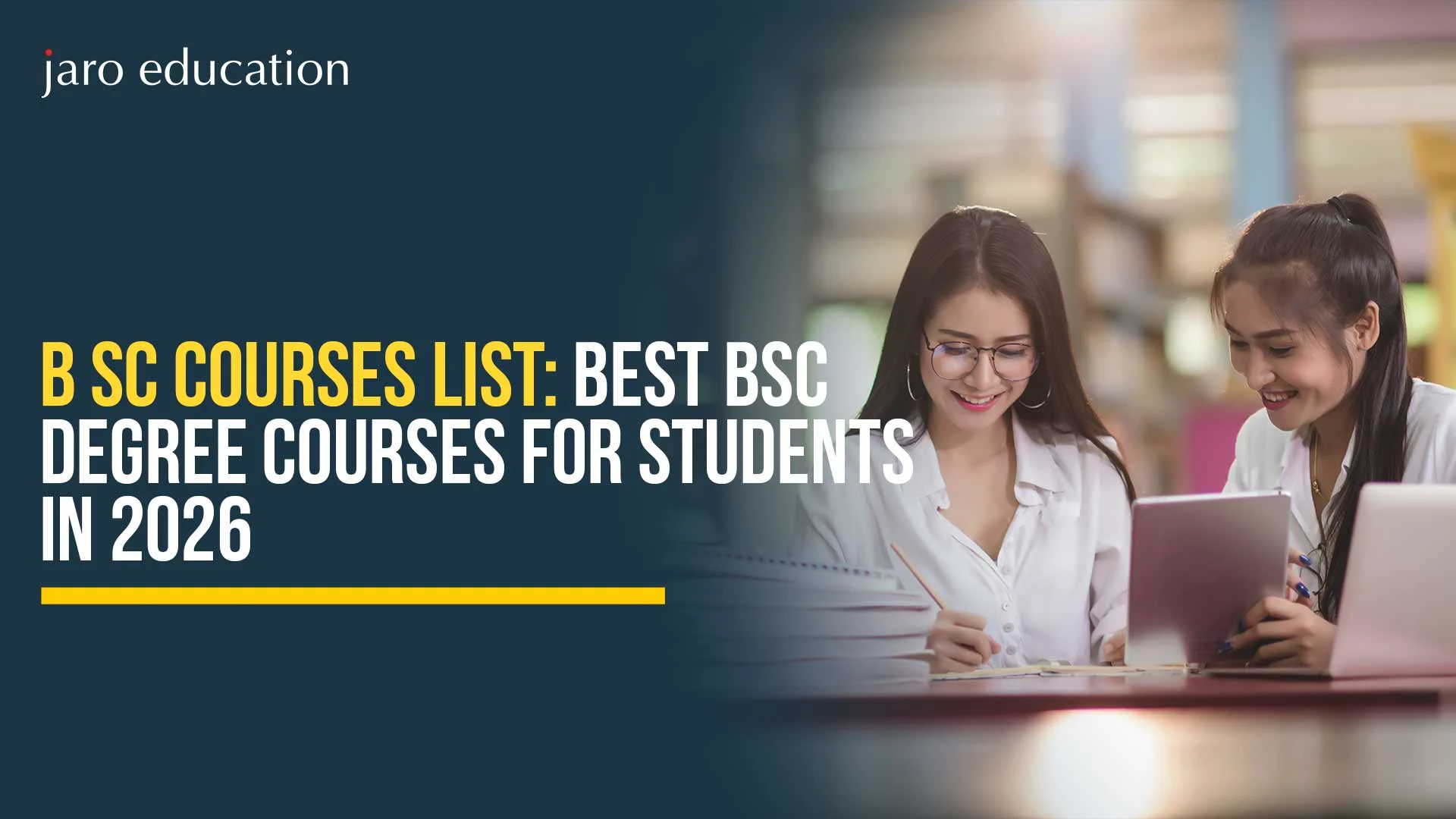 b sc courses list