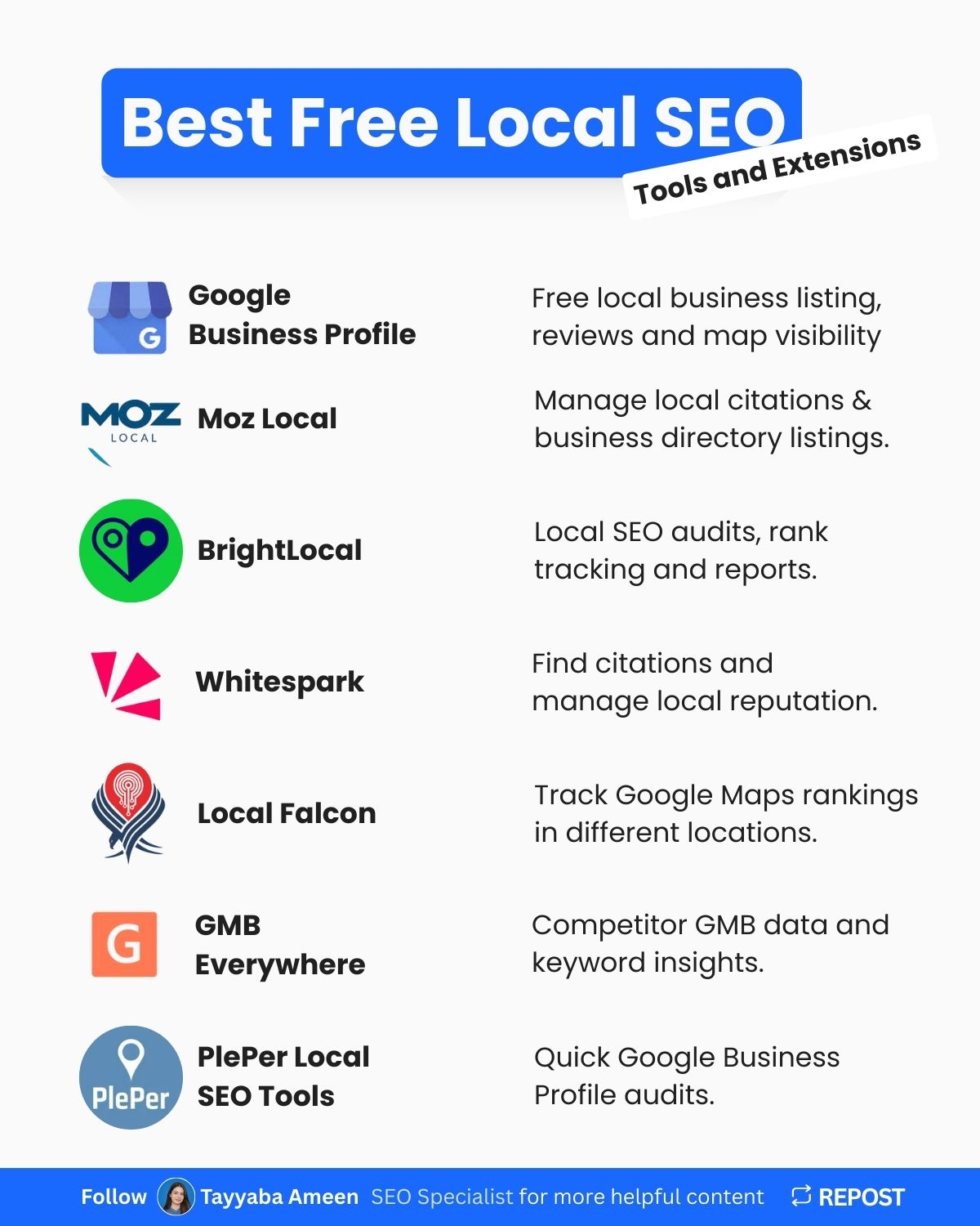 Local SEO tools