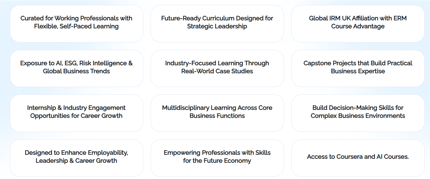 Online MBA Degree programme of the Symbiosis