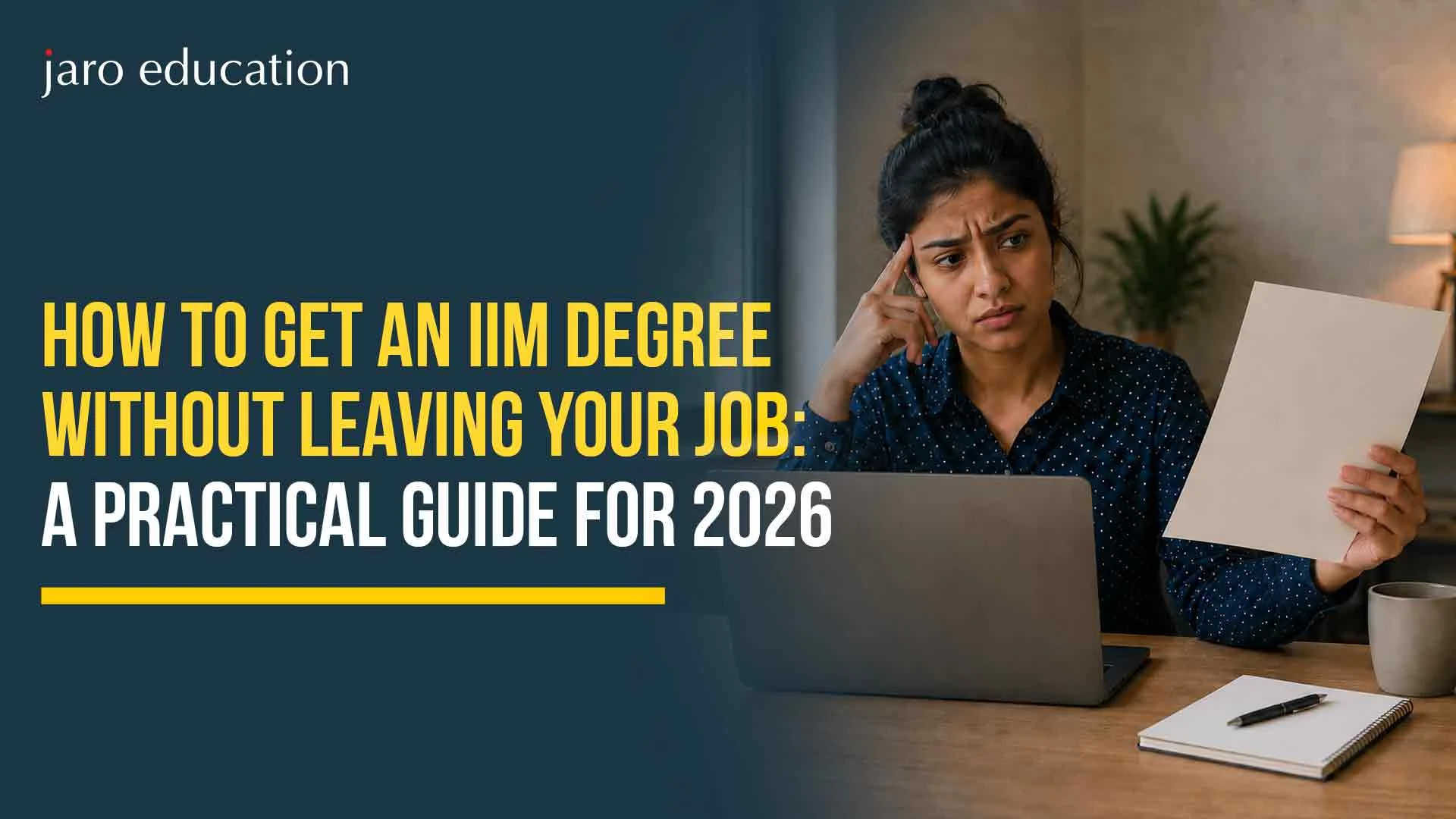 IIM degree without leaving job India 2026