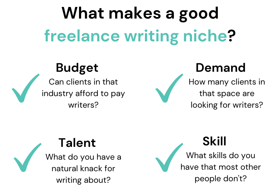 What makes a good freelance writing niche?