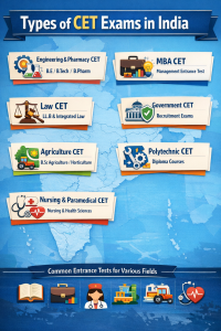Types of CET Exams in India