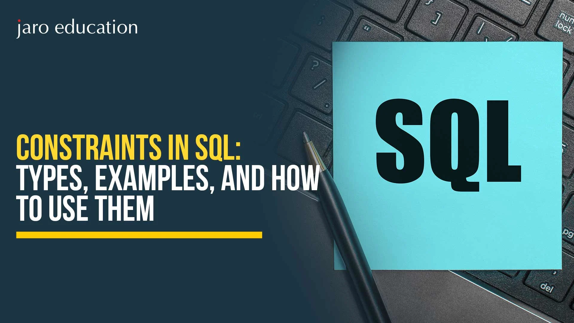 Constraints in SQL: Types, Examples, and How to Use Them