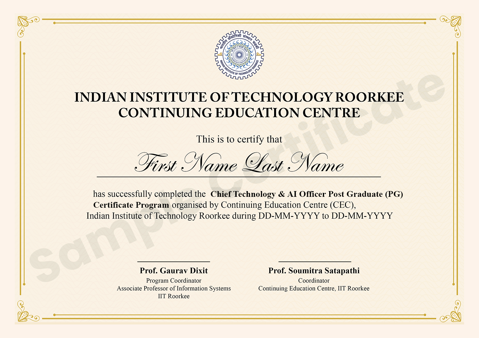 <span>Programme Certification</span>