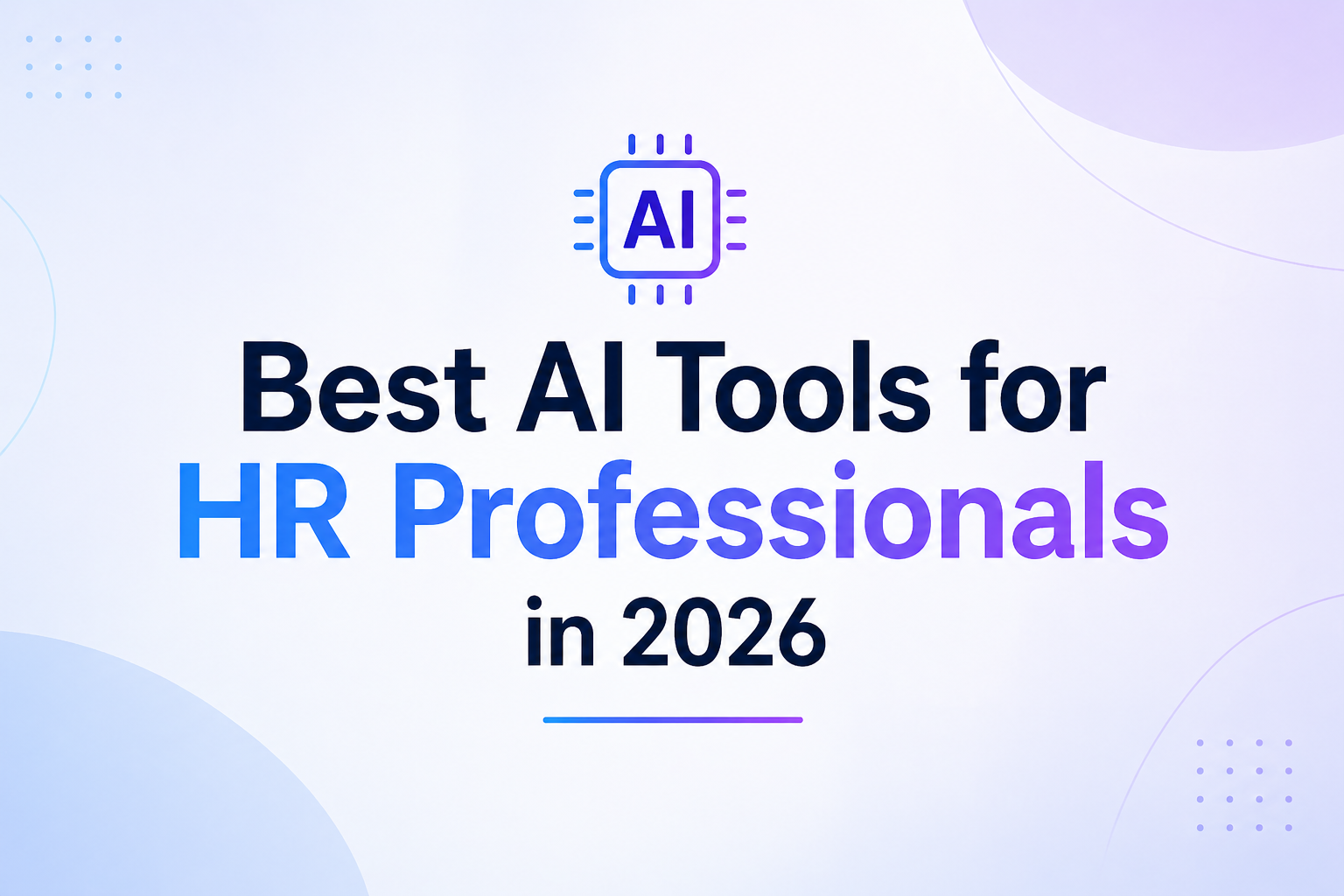 Best AI tools for HR