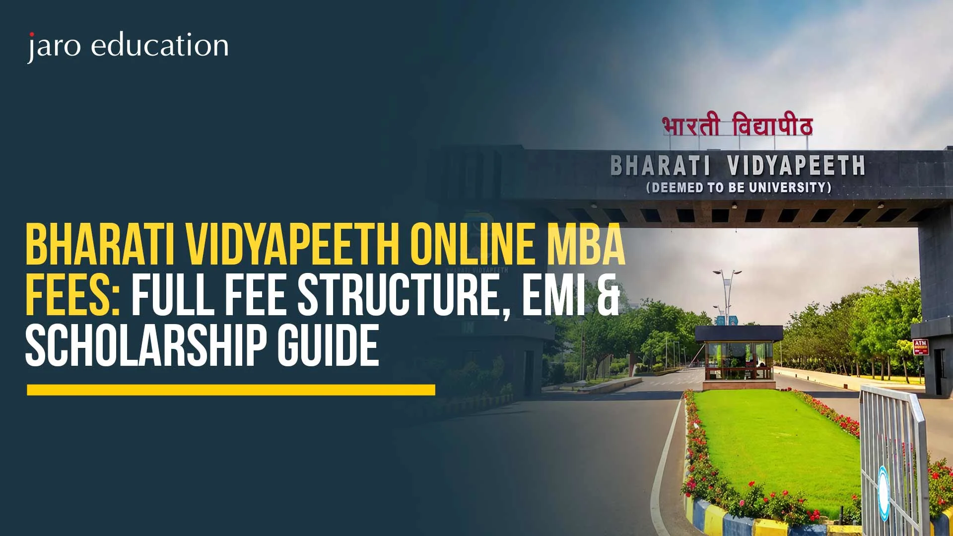 Bharati Vidyapeeth Online MBA Fees: Full Fee Structure, EMI & Scholarship Guide