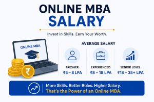 Online MBA salary in India 