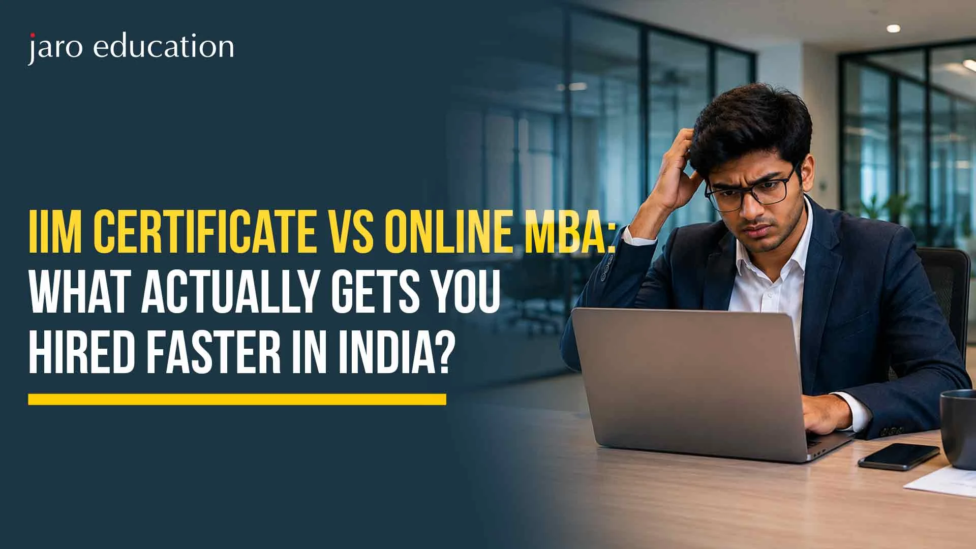 IIM certificate vs online MBA 2026