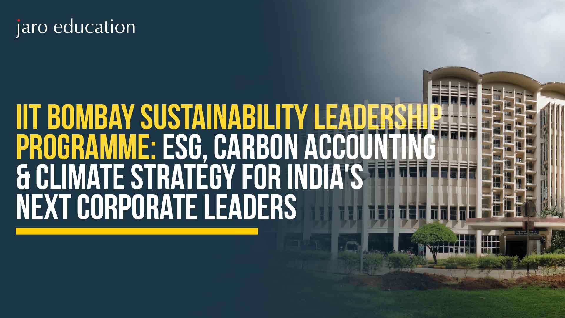 IIT Bombay sustainability leadership programme