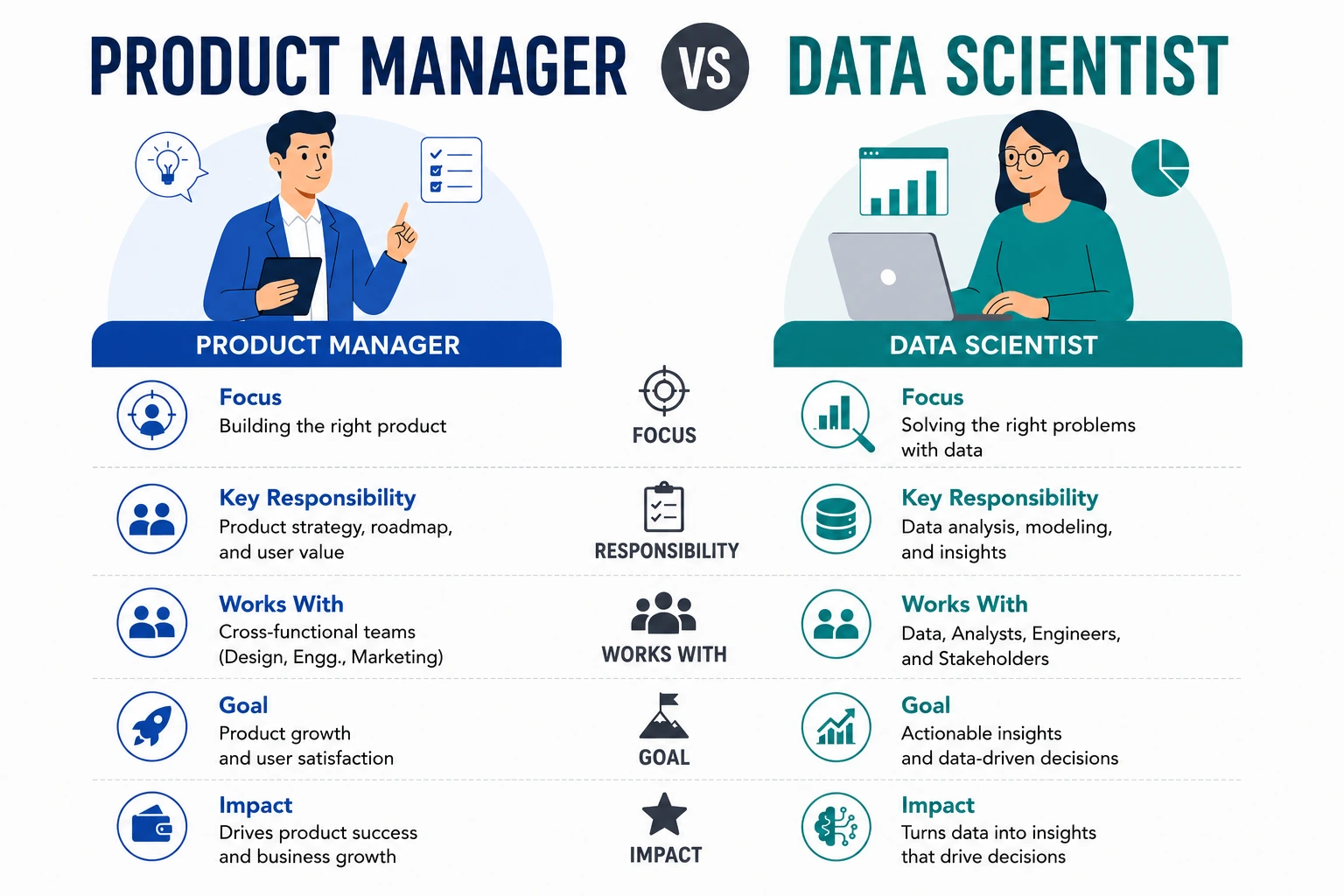 Product Manager vs Data Scientist 