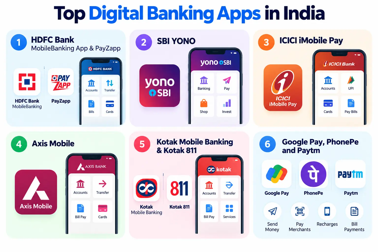Top Digital Banking Apps in India