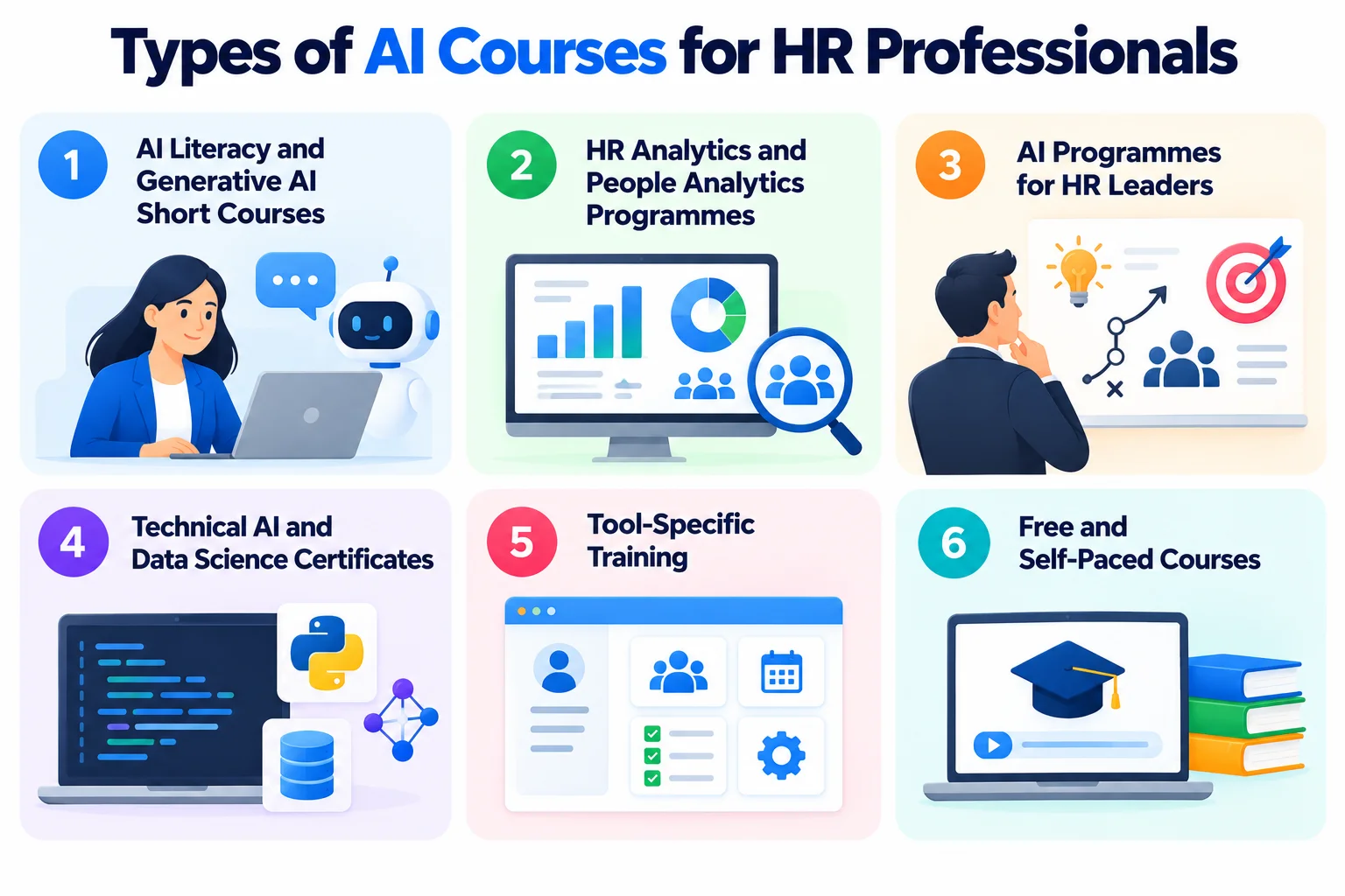 Types of AI Courses for HR Professionals